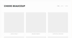 Desktop Screenshot of cheersbeaucoup.com