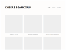 Tablet Screenshot of cheersbeaucoup.com